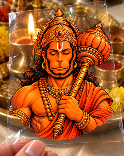 Shant Gadadhari hard surface patch on clear film