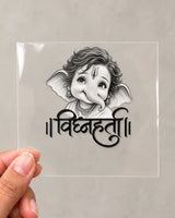 Vighnaharta hard surface patch on clear film