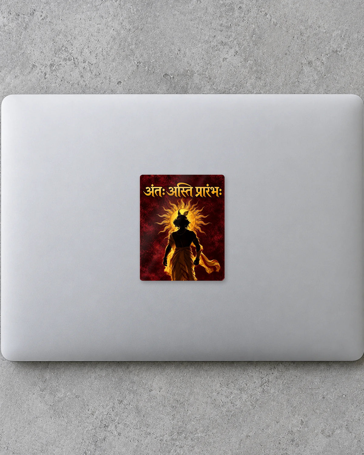 Antah Asti Prarambhah hard surface patch mockup