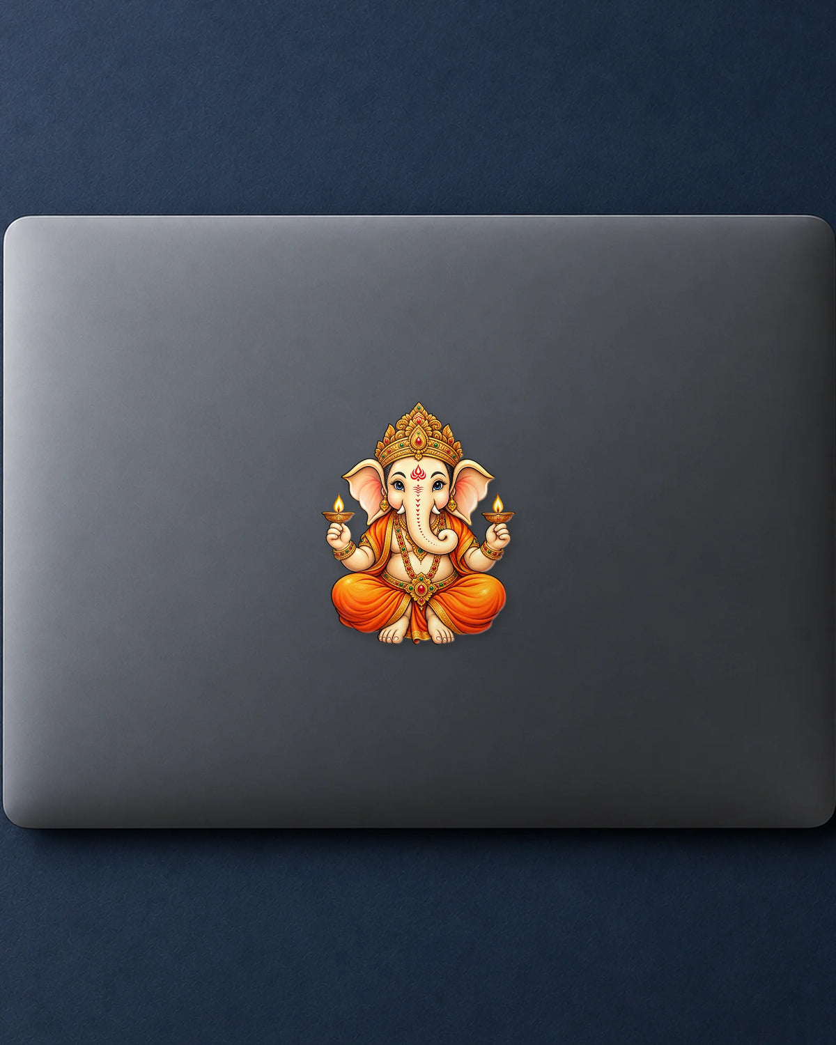 Diya Ganesha hard surface patch mockup