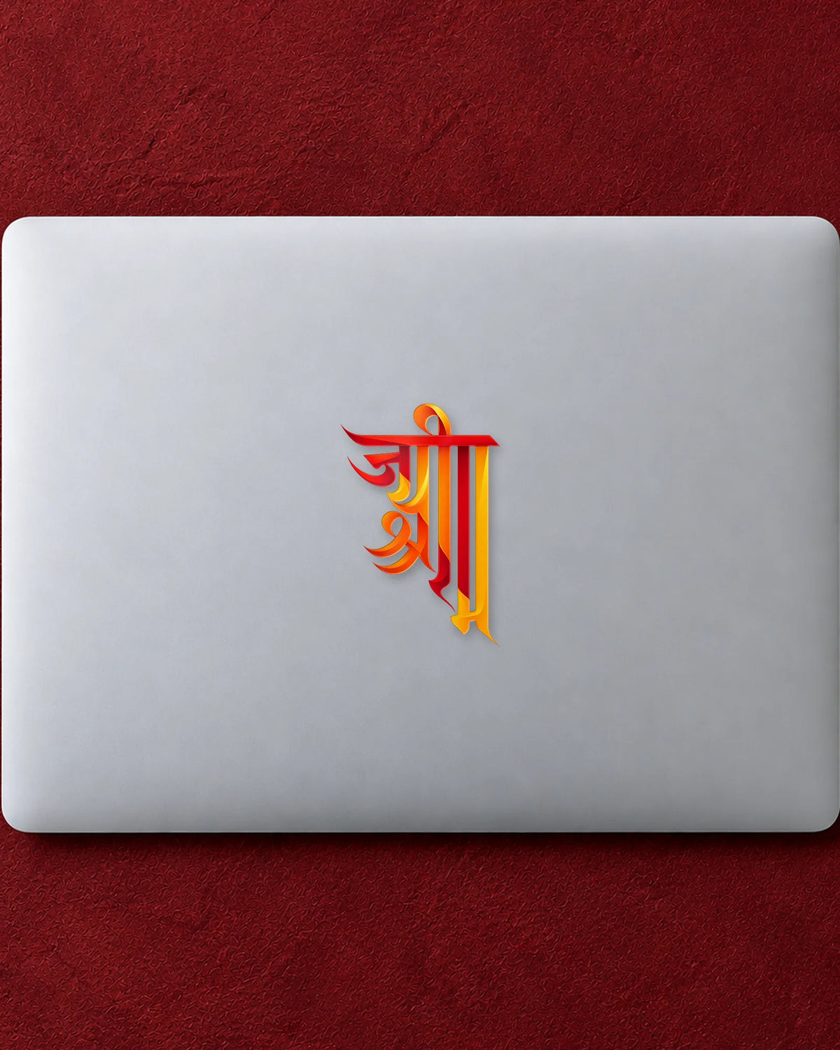 Jai Shri Ram Calligraphy hard surface patch mockup