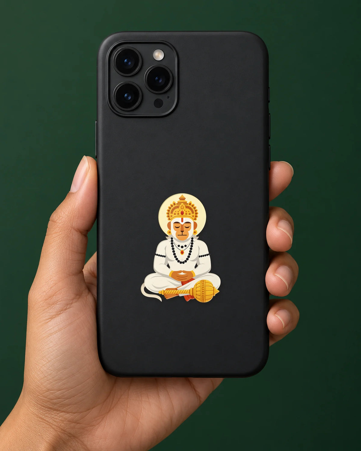 Dhyan Hanuman hard surface patch mockup