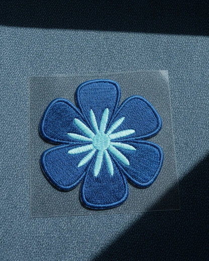 Blue Bloom | Iron-on Patch | Cosmic Threads