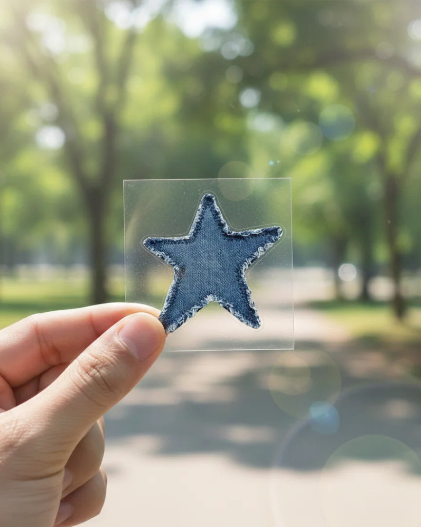 Denim Star | Iron-on Patch | Cosmic Threads