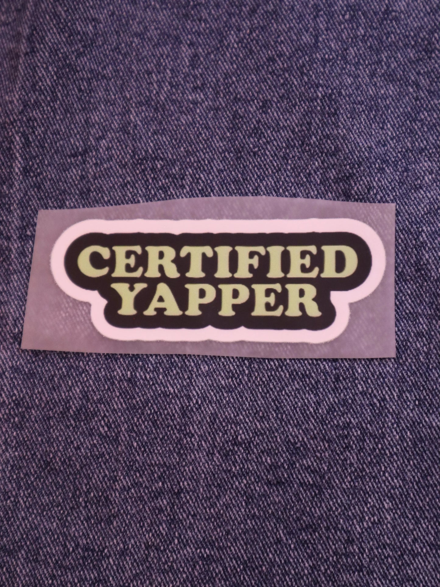 Certified Yapper | Iron-on Patch | Bindaas Bol
