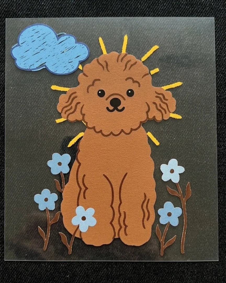 Sunny Pup | Iron-on Patch | Pawfect Vibes