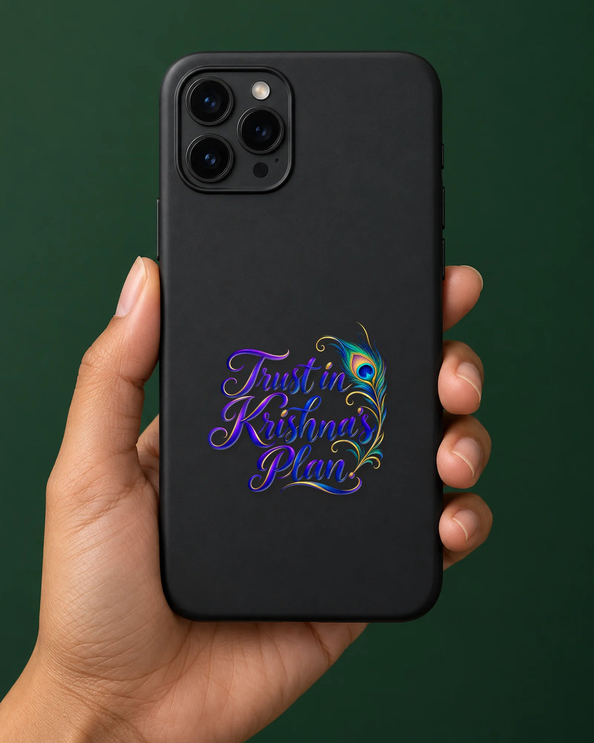 Trust In Krishna's Plan hard surface patch mockup