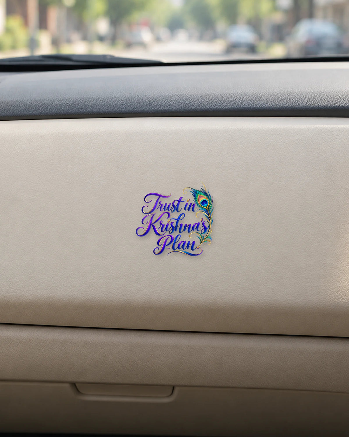 Trust In Krishna's Plan hard surface patch mockup