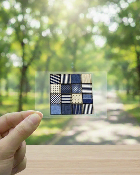 Indigo Patchwork | Iron-on Patch | Cosmic Threads