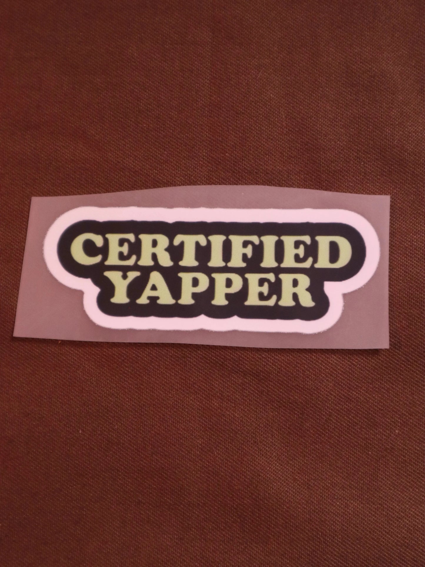 Certified Yapper | Iron-on Patch | Bindaas Bol