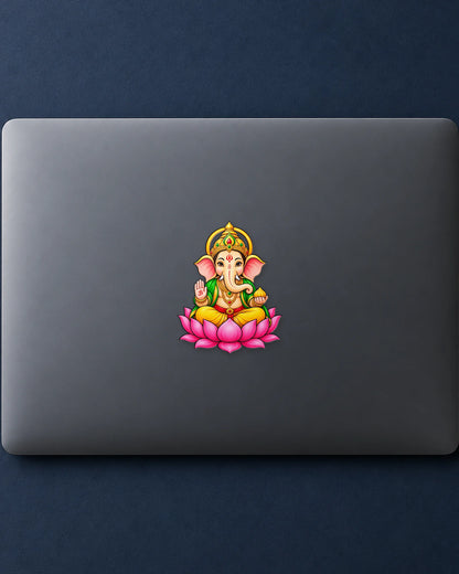 Kamalasan Ganesha hard surface patch mockup