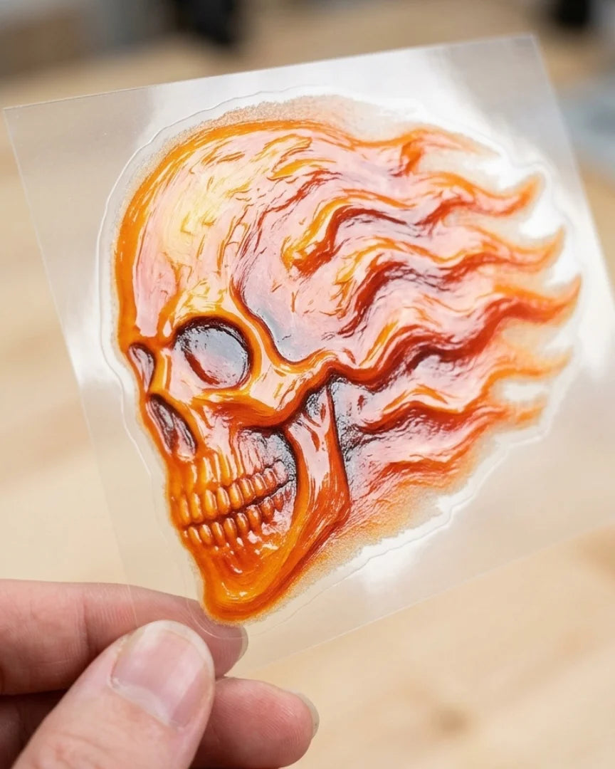 Skull Flame | Slap-Ons | Hard surface patches