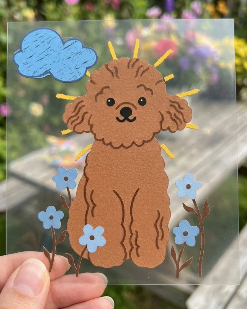 Sunny Pup | Iron-on Patch | Pawfect Vibes