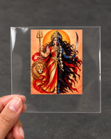 Durga Kali Ardh hard surface patch on clear film