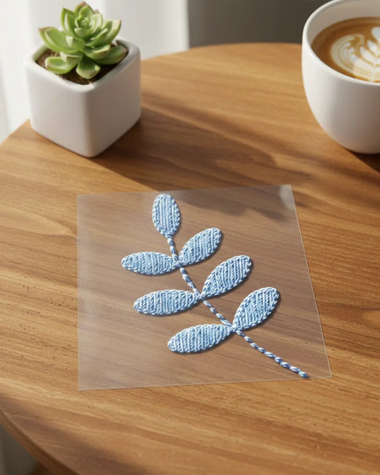 Sky Leaf | Iron-on Patch | Cottagecore