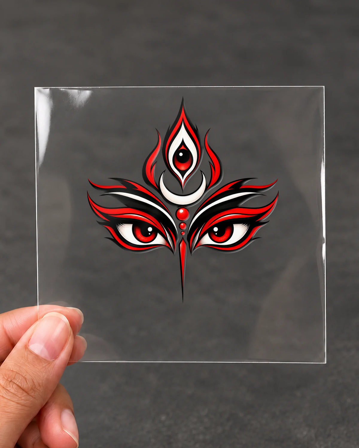 Devi Netra hard surface patch on clear film