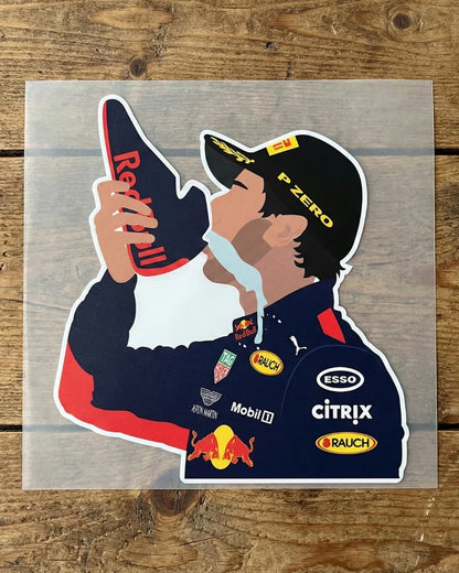 Victory Sip | Iron-on Patch | Pole Position