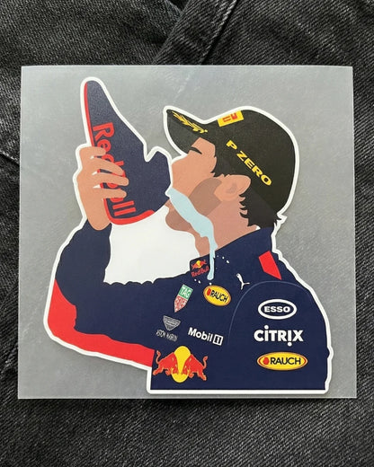 Victory Sip | Iron-on Patch | Pole Position