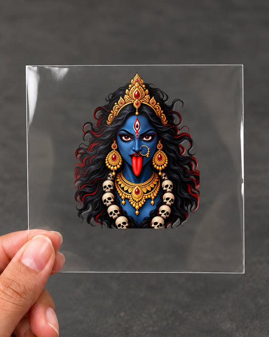 Maa Kali Roop hard surface patch on clear film