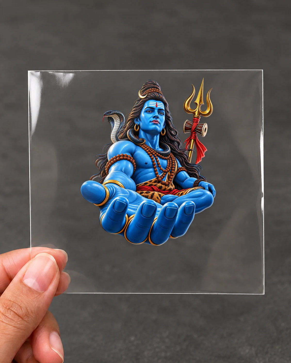 Shiv Ki Hatheli hard surface patch on clear film