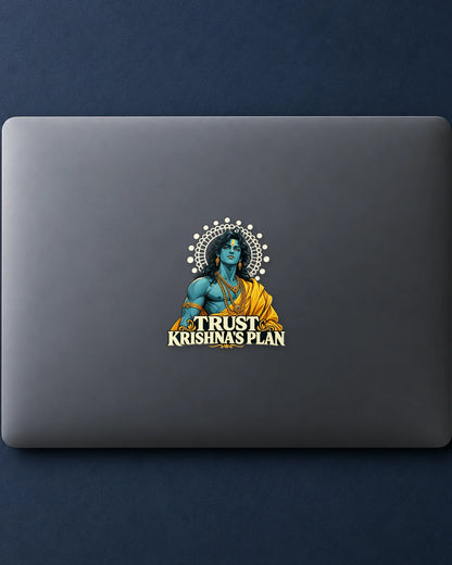 Trust Krishna's Plan Halo hard surface patch mockup