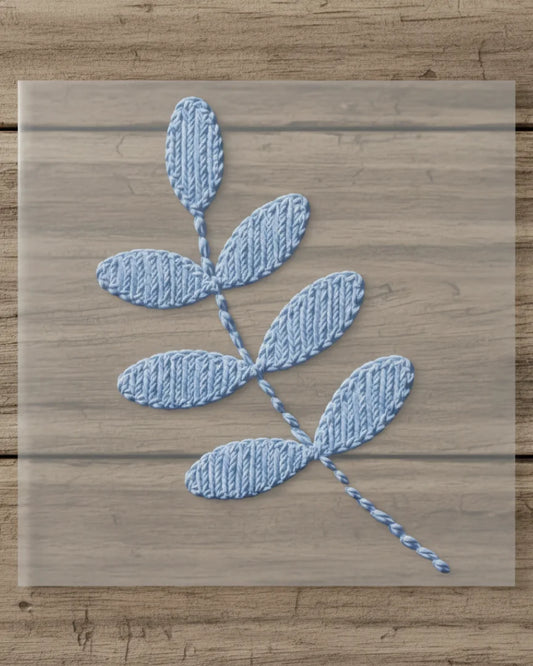 Sky Leaf | Iron-on Patch | Cottagecore