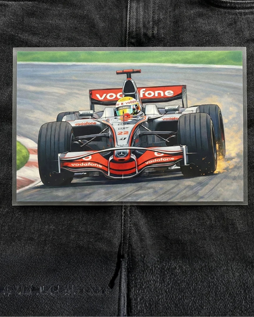 Pitlane Peek | Iron-on Patch | Pole Position