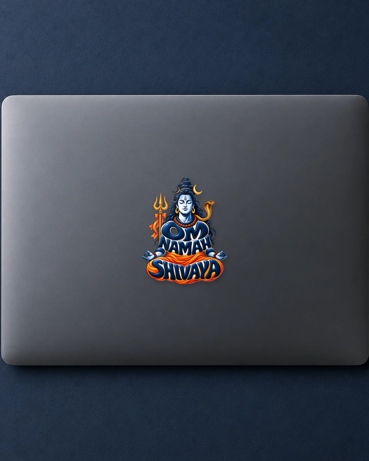 Om Namah Shivaya Dhyan hard surface patch mockup