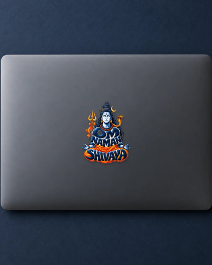 Om Namah Shivaya Dhyan hard surface patch mockup
