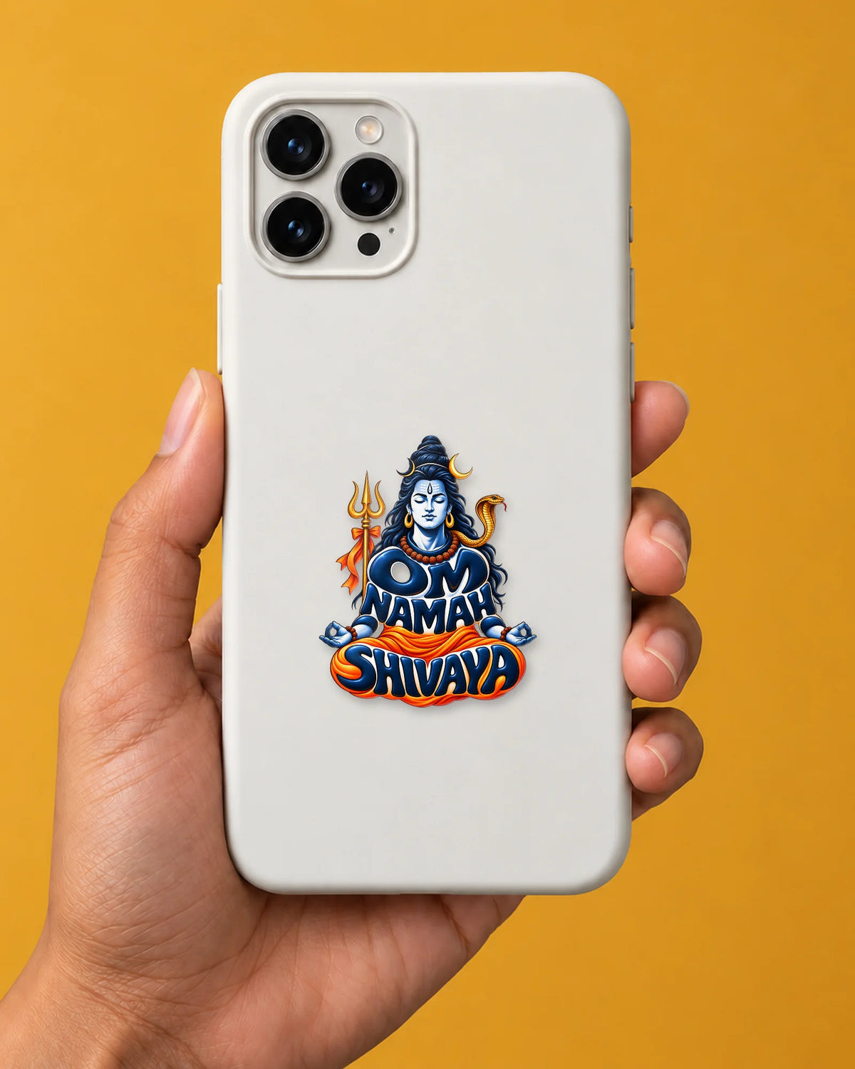 Om Namah Shivaya Dhyan hard surface patch mockup