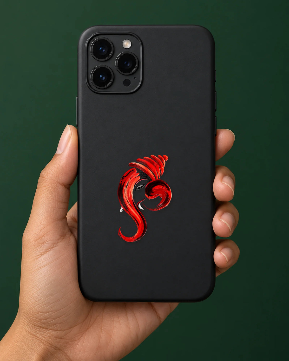 Ek Rekha Ganesha hard surface patch mockup