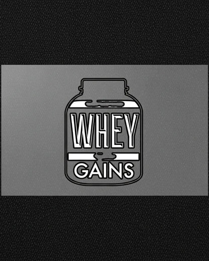 Whey Gains | Iron-on Patch | Lift Cult