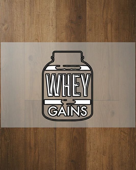 Whey Gains | Iron-on Patch | Lift Cult