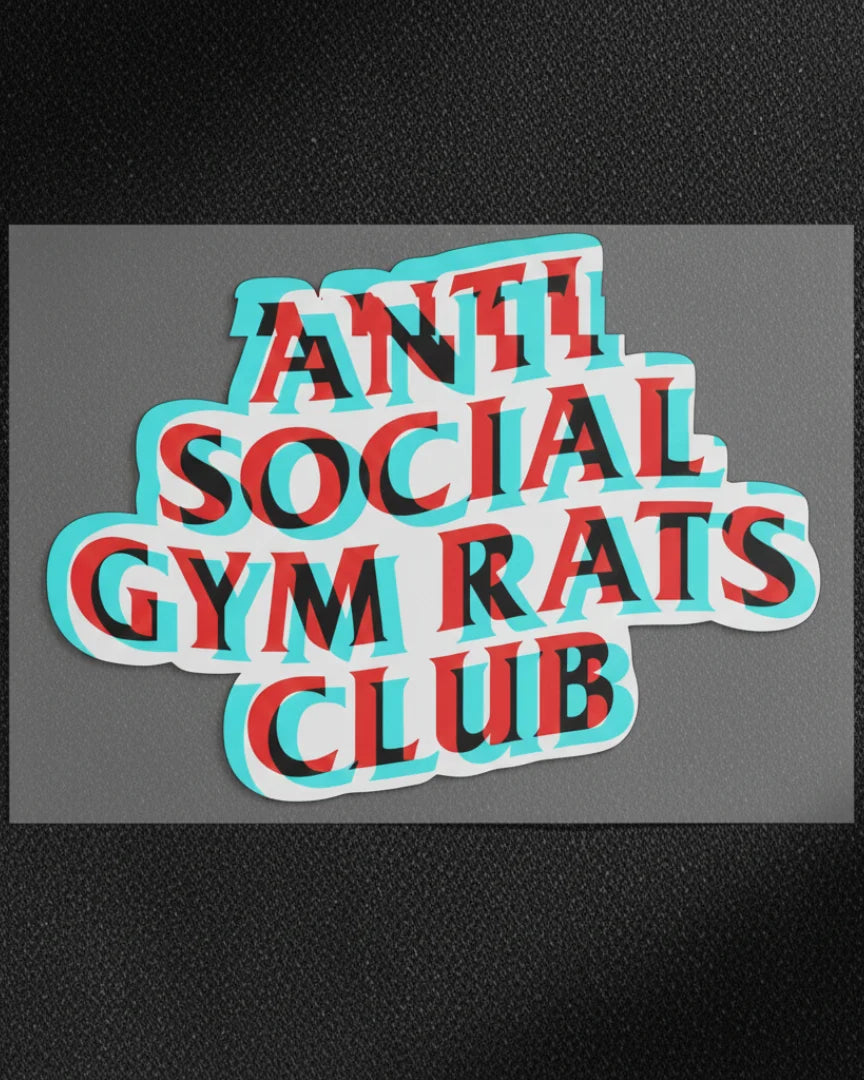 Anti Social Gym Rats Club | Iron-on Patch | Lift Cult