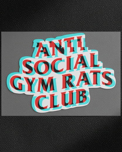 Anti Social Gym Rats Club | Iron-on Patch | Lift Cult