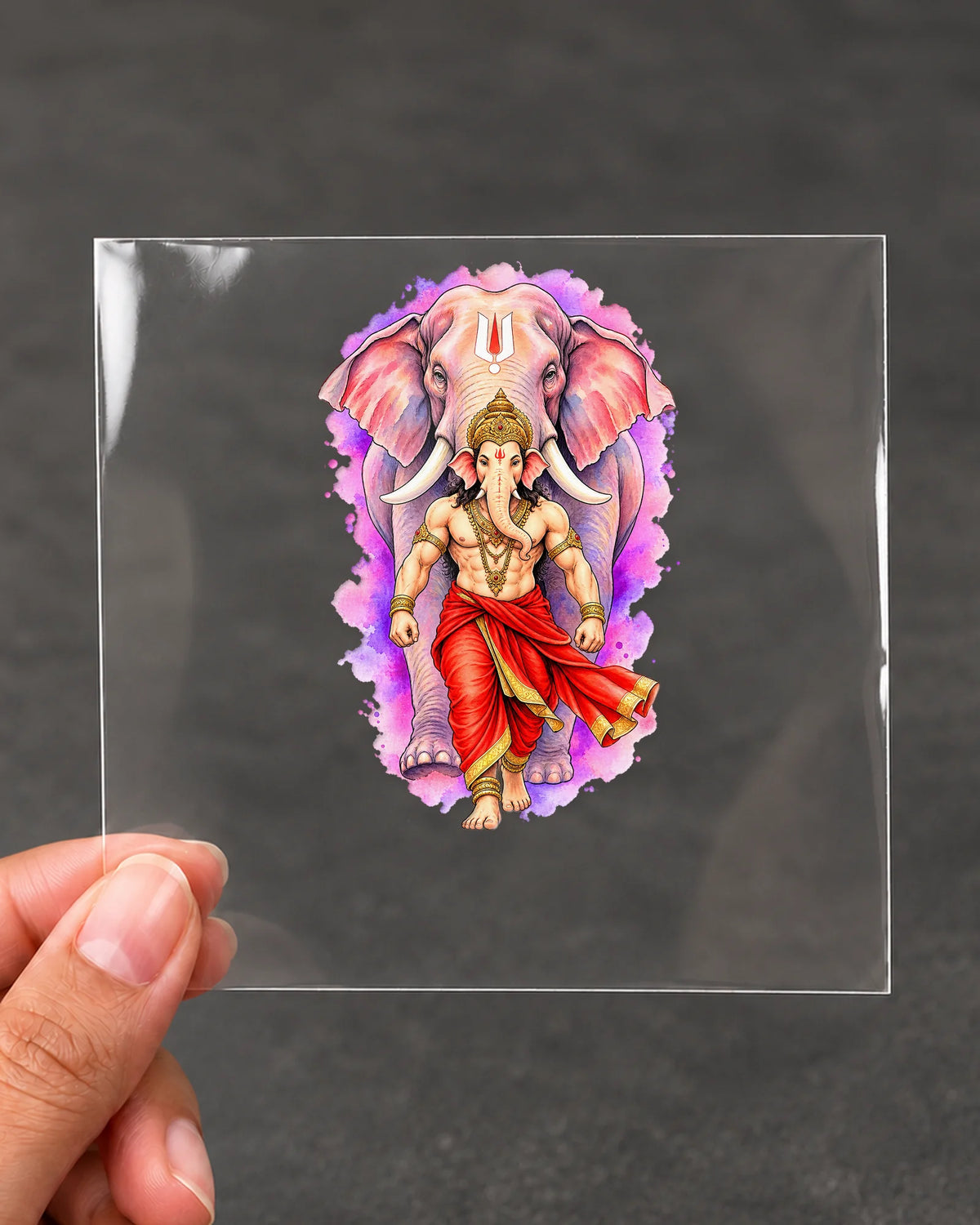 Gajraj Yatra hard surface patch on clear film