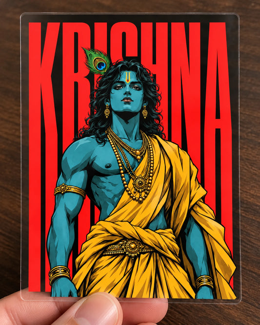 Bold Krishna hard surface patch on clear film