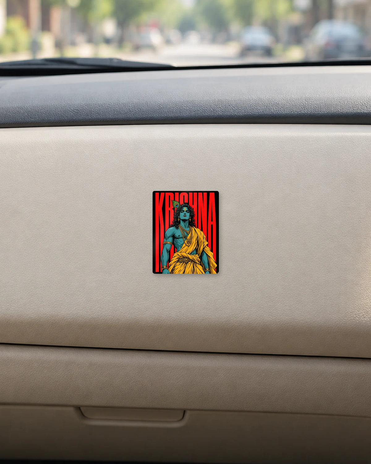 Bold Krishna hard surface patch mockup