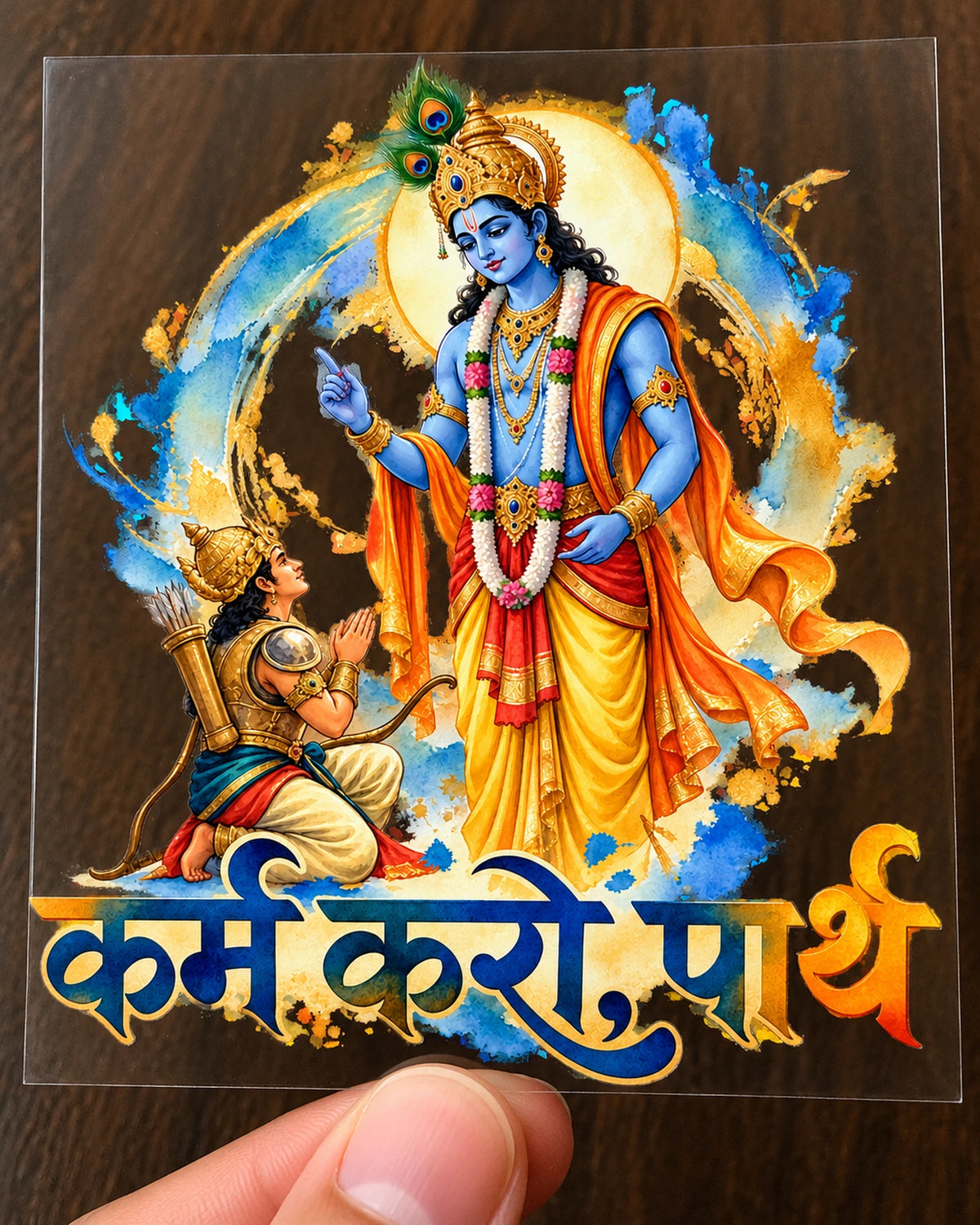 Karm Karo Parth hard surface patch on clear film