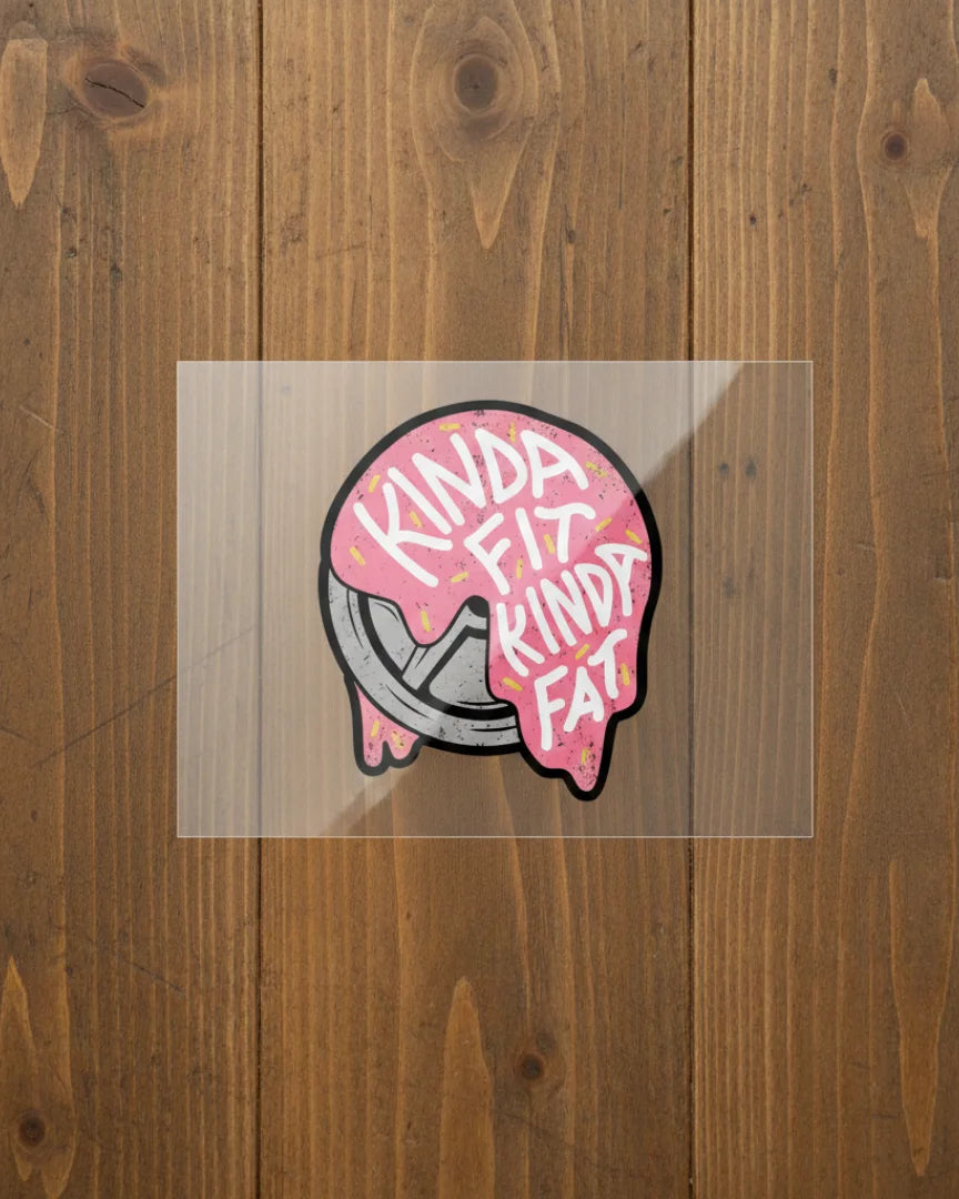 Kinda Fit Kinda Fat | Iron-on Patch | Lift Cult