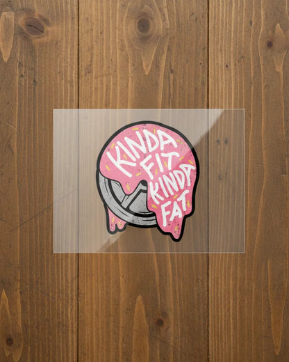 Kinda Fit Kinda Fat | Iron-on Patch | Lift Cult