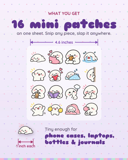 Mochi Mood mini patches: what you get