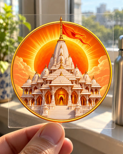 Ayodhya Dham hard surface patch on clear film
