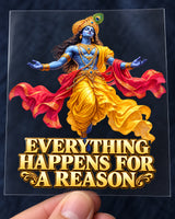 Everything Happens For A Reason hard surface patch on clear film