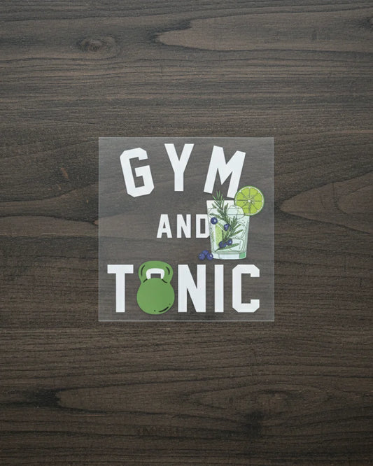 Gym & Tonic | Iron-on Patch | Lift Cult