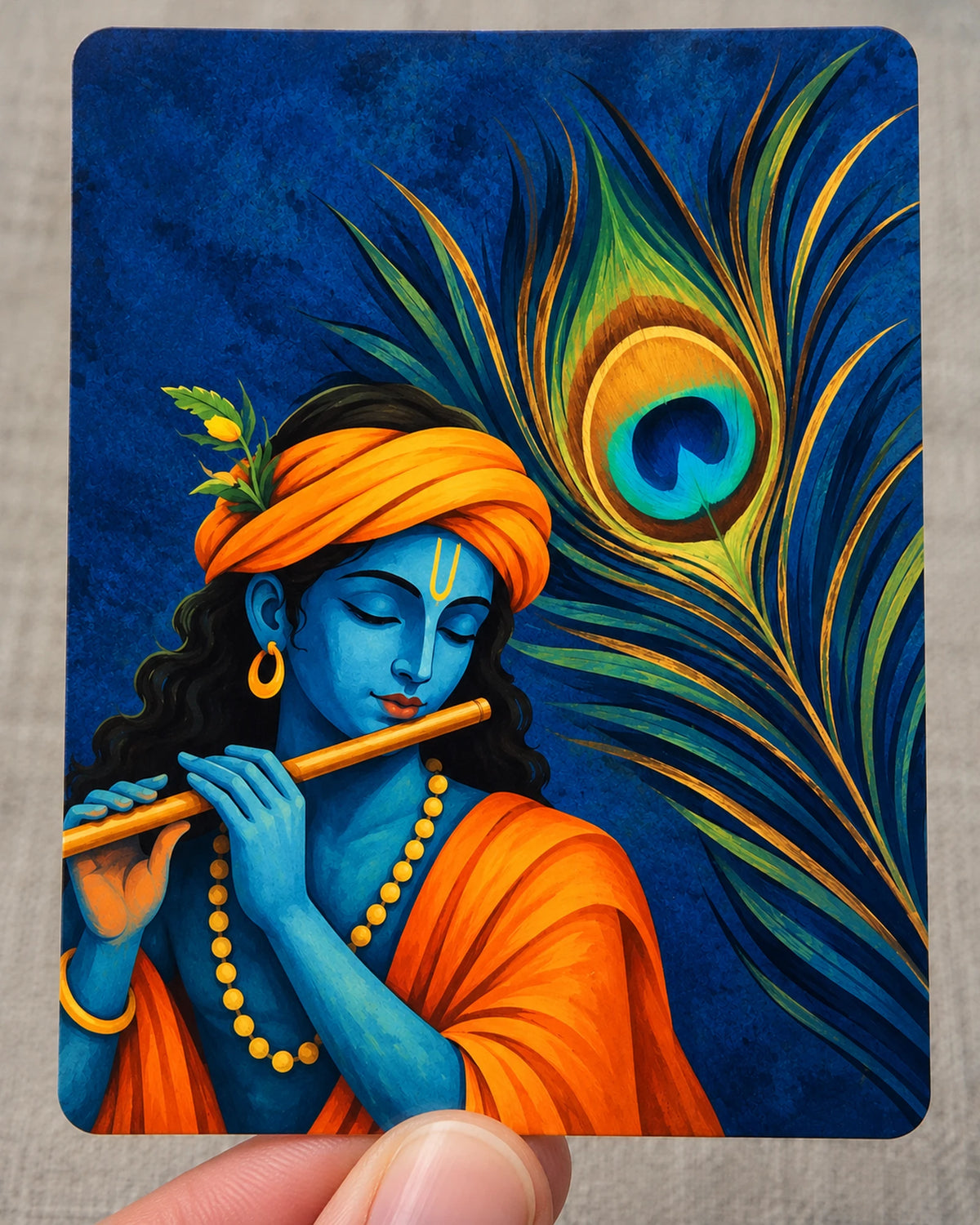 Bansuri Shyam hard surface patch on clear film