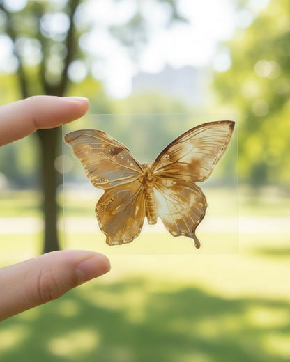 Golden Flutter | Iron-on Patch | Pinterest board