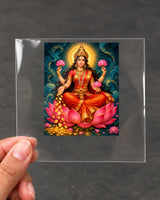 Lakshmi Kamalasana hard surface patch on clear film