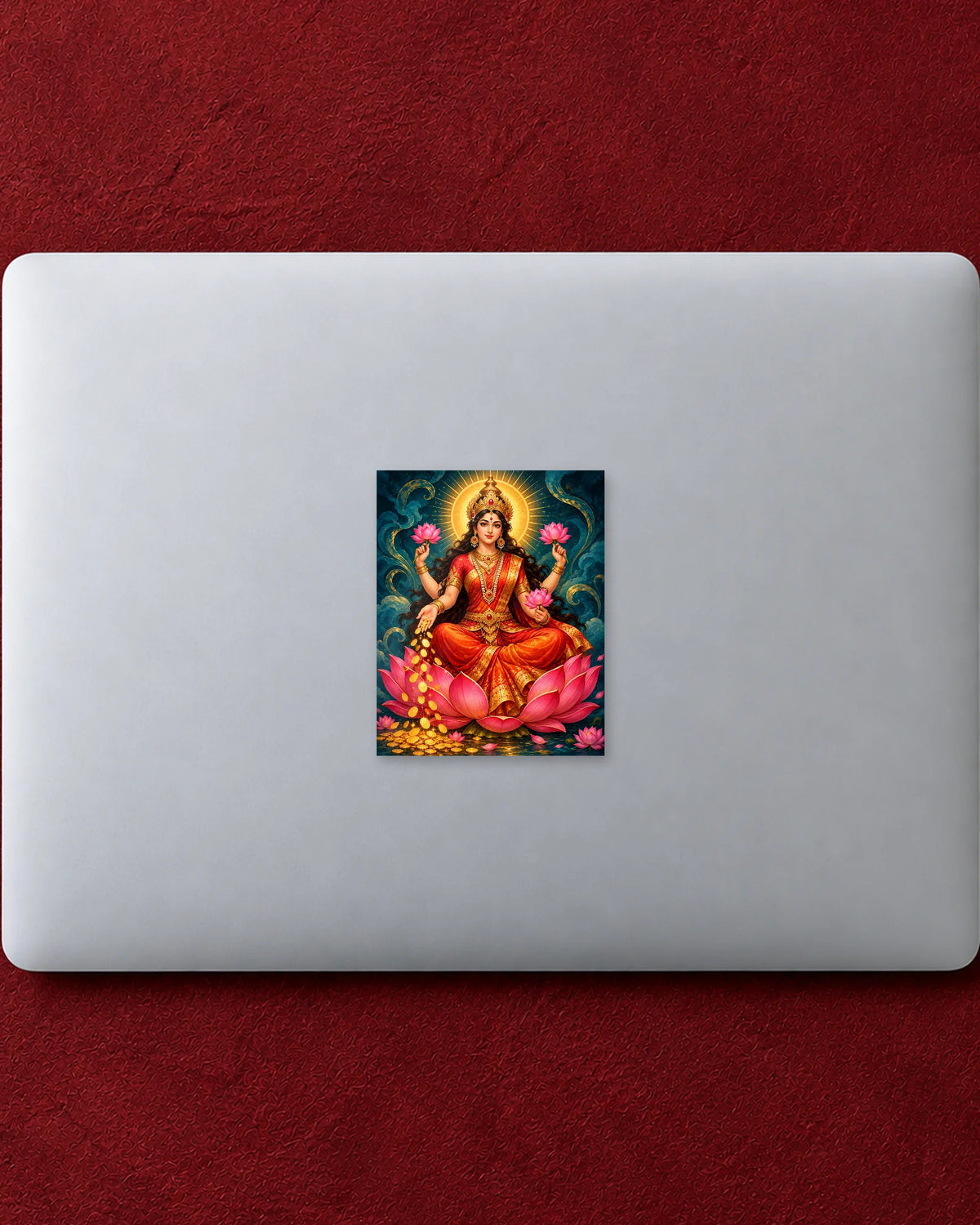 Lakshmi Kamalasana hard surface patch mockup
