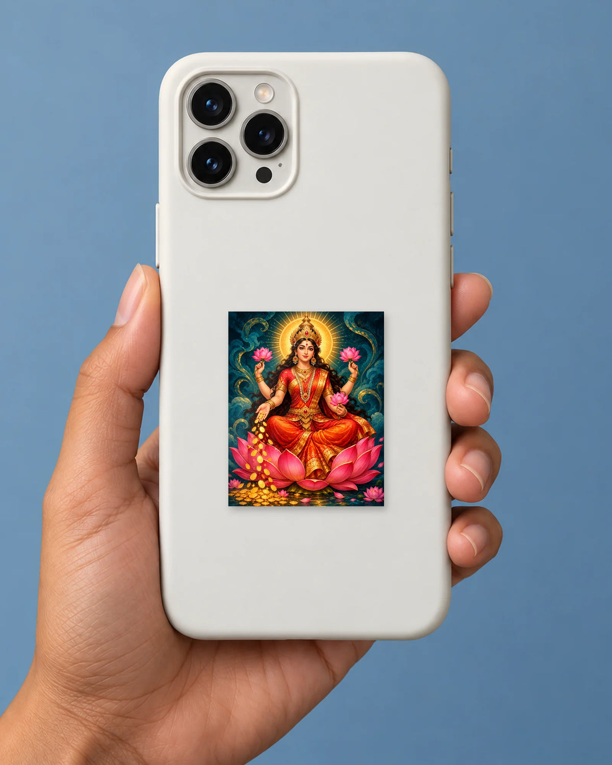 Lakshmi Kamalasana hard surface patch mockup